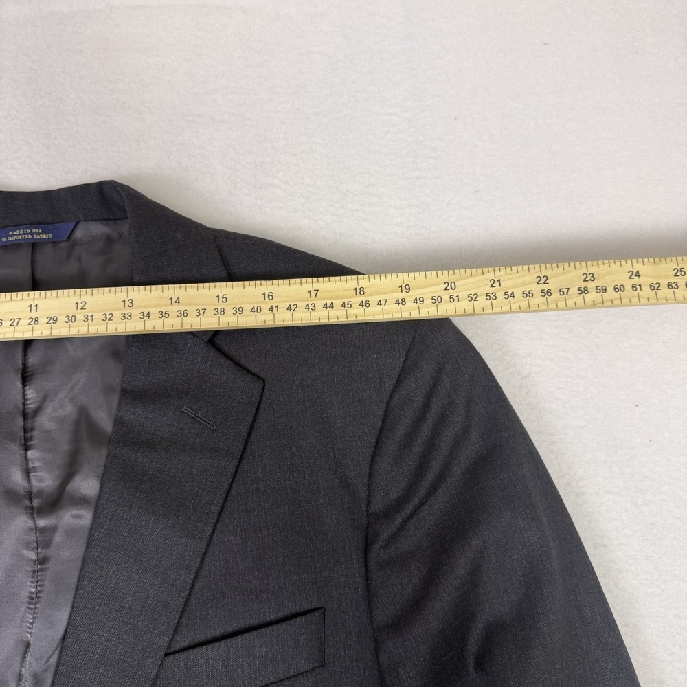 Brooks Brothers 1818 Regent Blazer 42R Gray Estrato Wool Sport Coat Suit Jacket - Picture 7 of 11